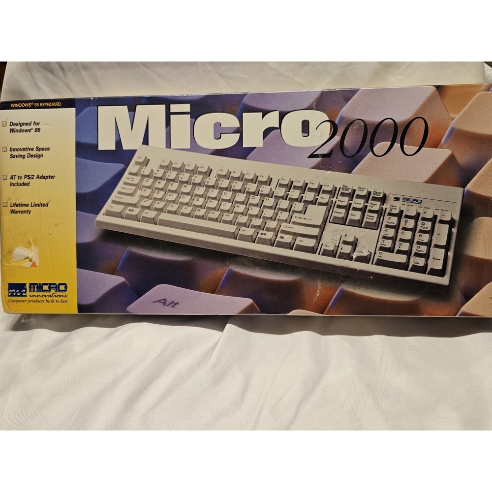 Micro 2000 Windows 95 Keyboard Sealed NIB MICRO INNOVATIONS